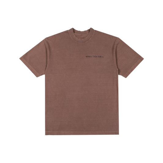 DON'T BE A STRANGER TEE - BROWN