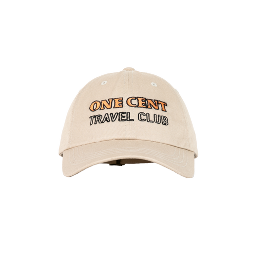 TRAVEL CLUB DAD HAT - TAN
